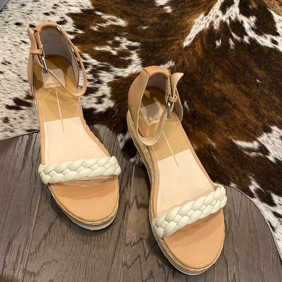Dolce Vita Lulu Espadrille Platform Sandal in Tan with Harriet Braided Strap - Picture 2 of 4